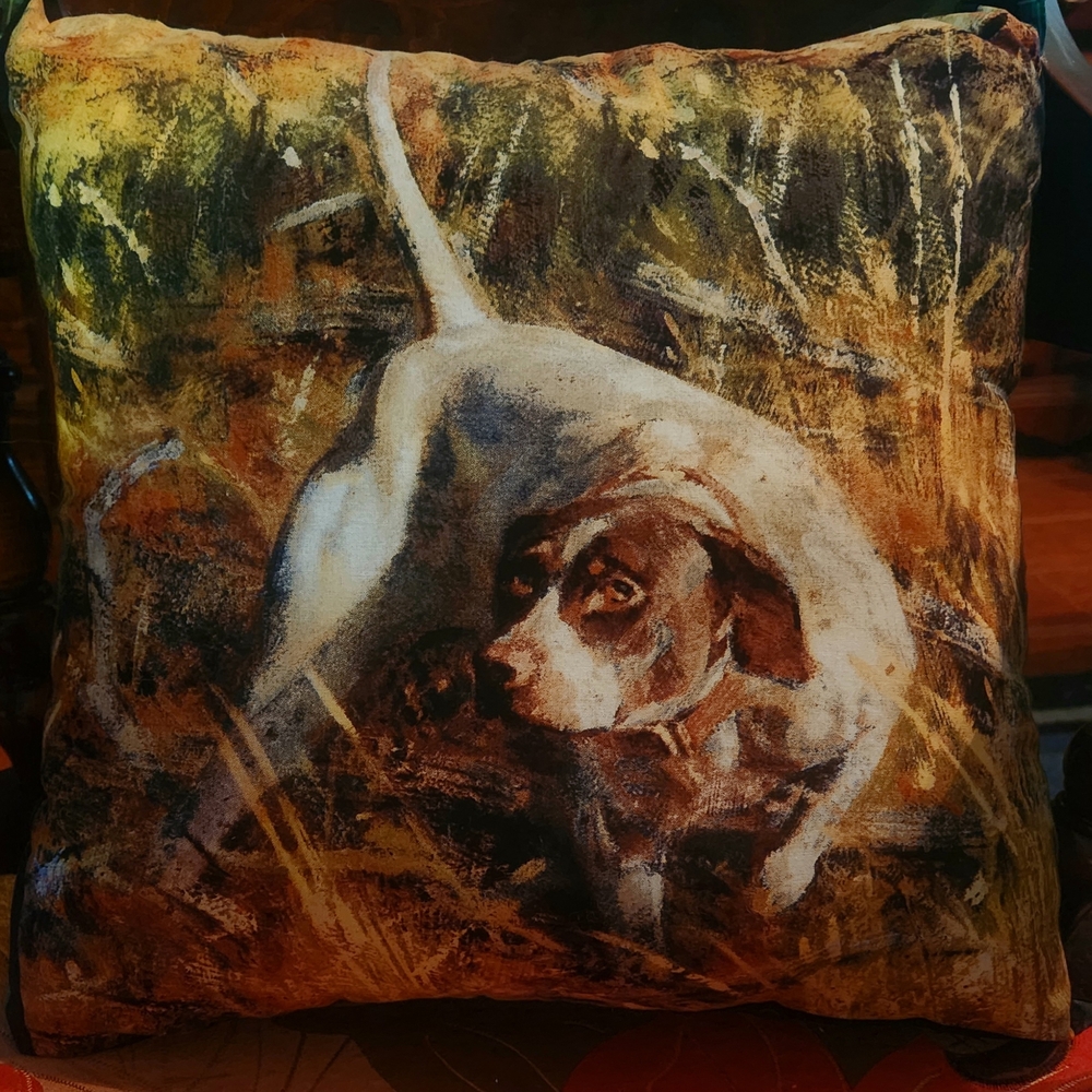German Shorthaired Pointer Hunting Dog Decorative Pillow